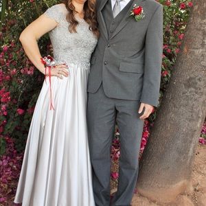 Silver Prom Dress
